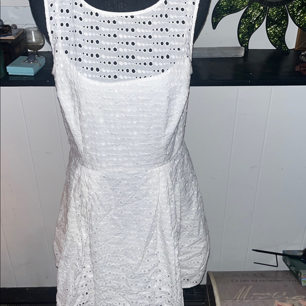CeCe White Eyelet  Dress